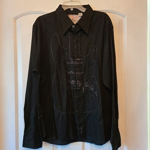 Mens long sleeve Fender button up
